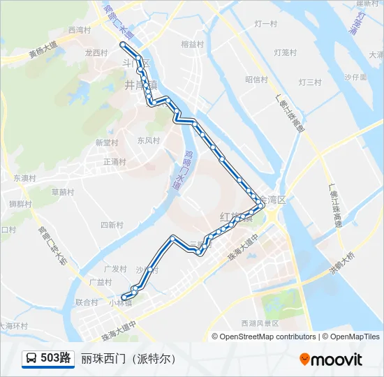 503路 Bus Line Map
