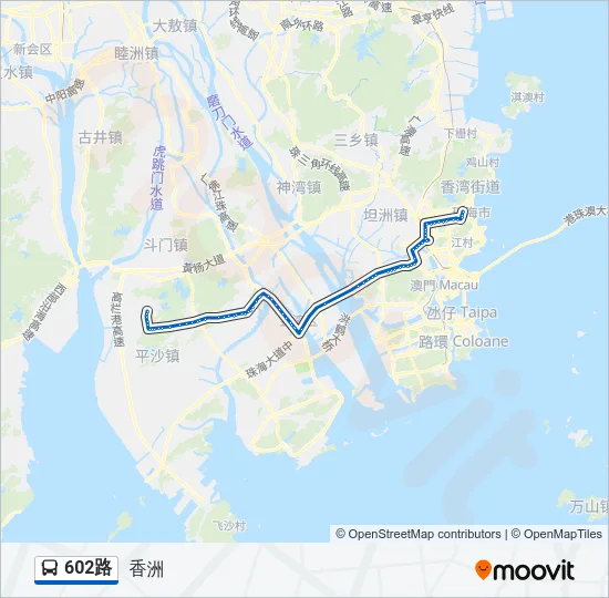 602路 Bus Line Map