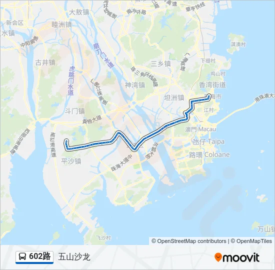 602路 Bus Line Map