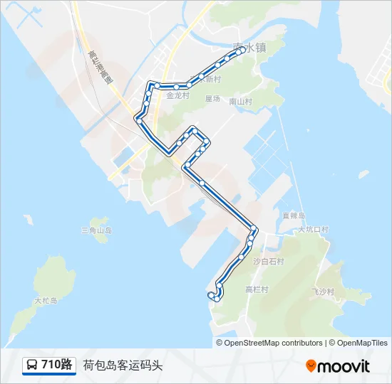 710路 Bus Line Map