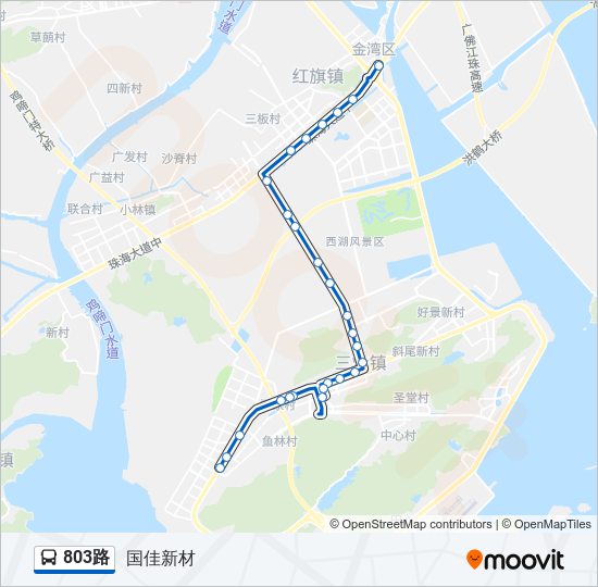 803路 bus Line Map