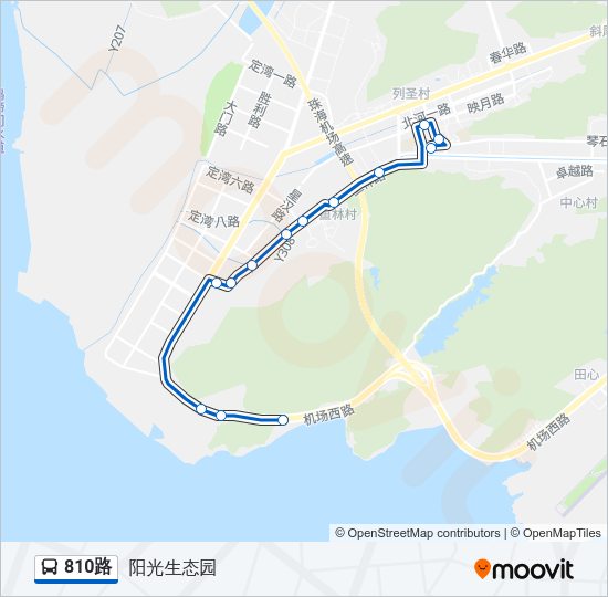 公交810路的线路图