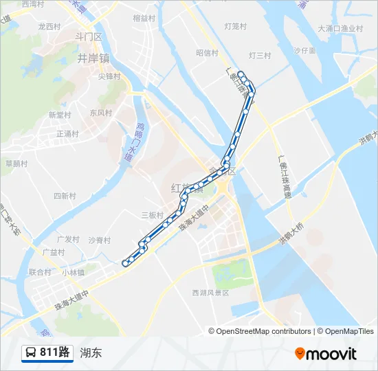811路 Bus Line Map