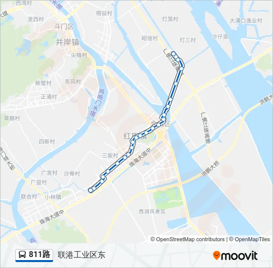 811路 Bus Line Map