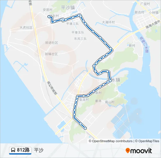 812路 Bus Line Map