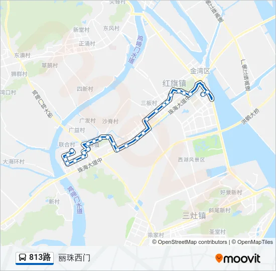813路 Bus Line Map