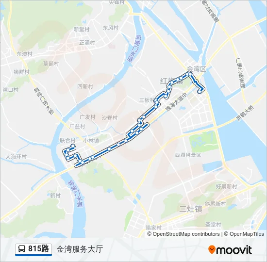 815路 Bus Line Map