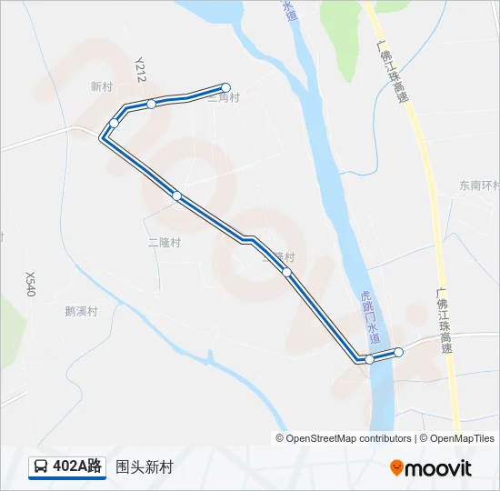 402A路 Bus Line Map