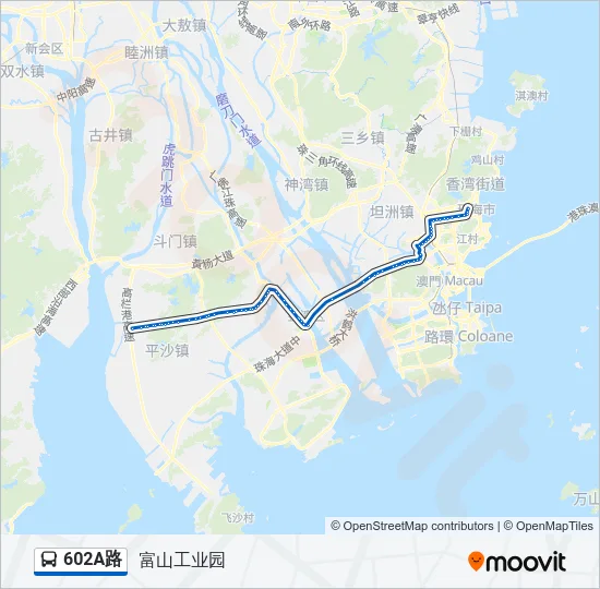 602A路 Bus Line Map
