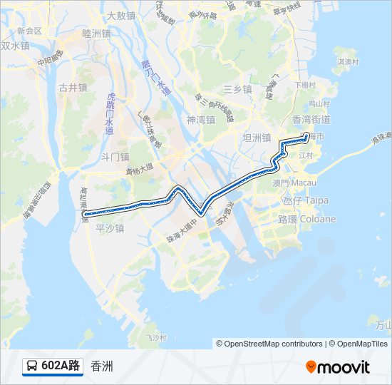602A路 bus Line Map