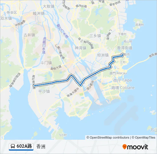 602A路 Bus Line Map