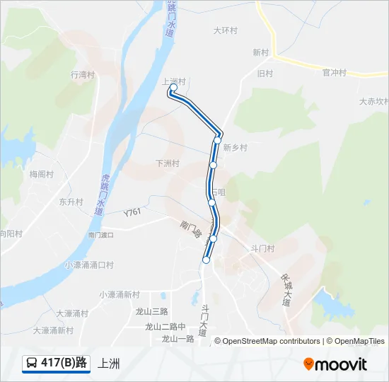 417(B)路 Bus Line Map