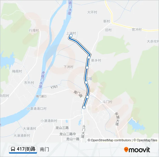 417(B)路 Bus Line Map