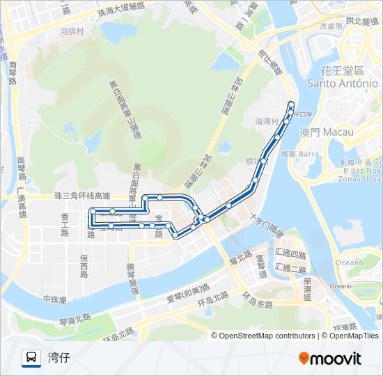 130路晚高峰班 bus Line Map