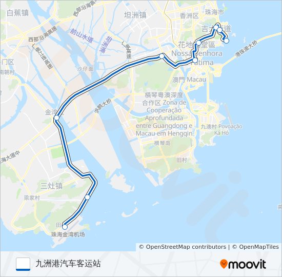 公交机场大巴吉大(逢10分发车)路的线路图
