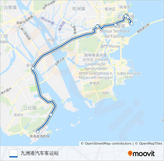 机场大巴吉大线(逢40分发车) bus Line Map