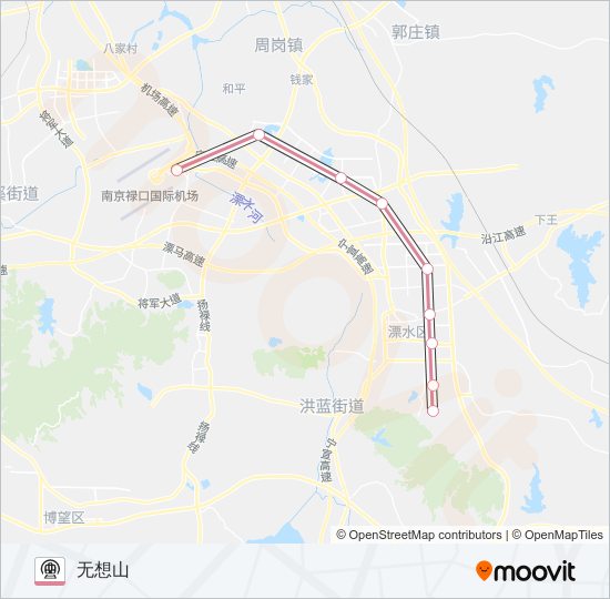 S7号线(宁溧城际) metro Line Map