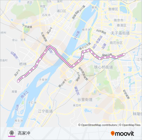 S3号线（宁和城际） Metro Line Map