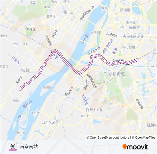 S3号线（宁和城际） Metro Line Map
