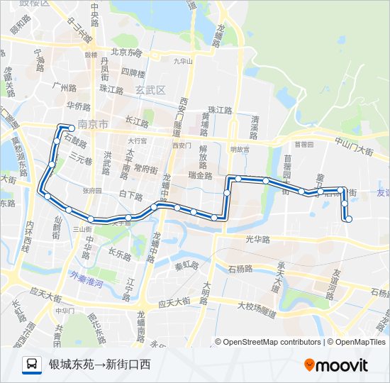 公交4路的线路图