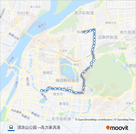 公交6路的线路图