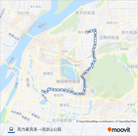 公交6路的线路图