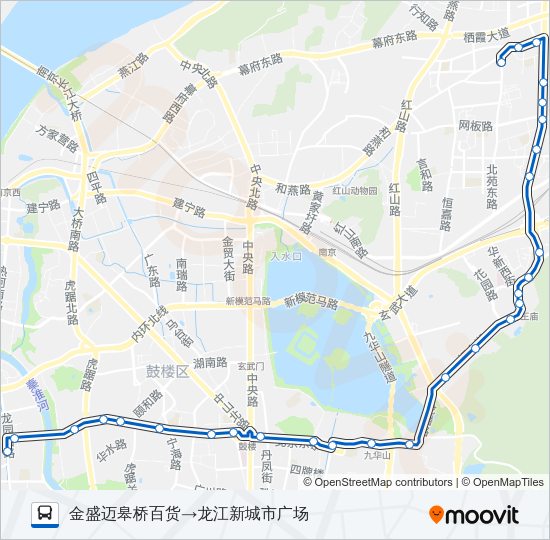 公交11路的线路图