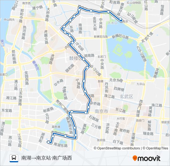 13路 bus Line Map