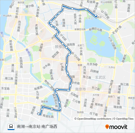 13路 Bus Line Map
