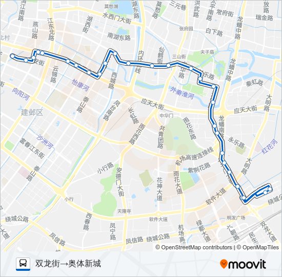 公交14路的线路图