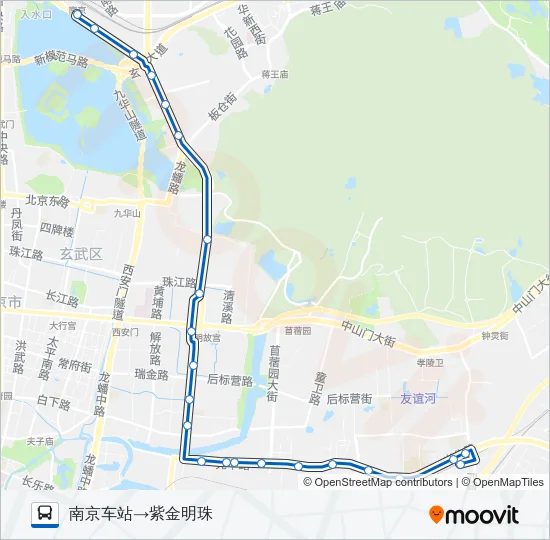 17路 Bus Line Map