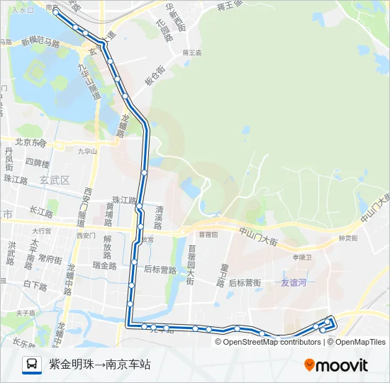 17路 Bus Line Map