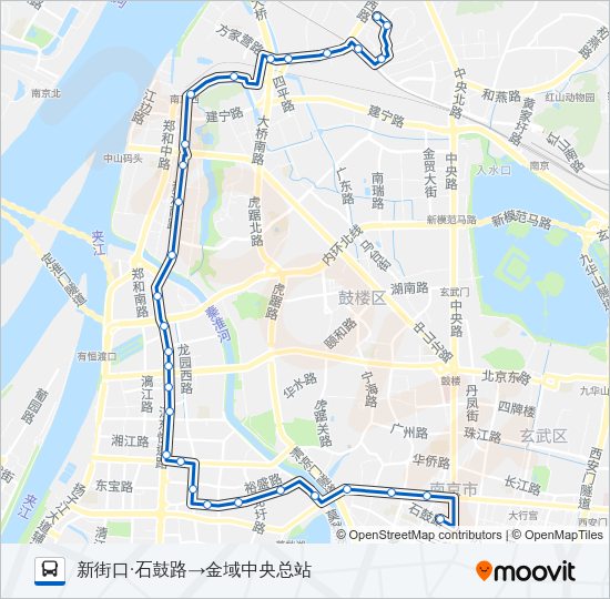 公交18路的线路图
