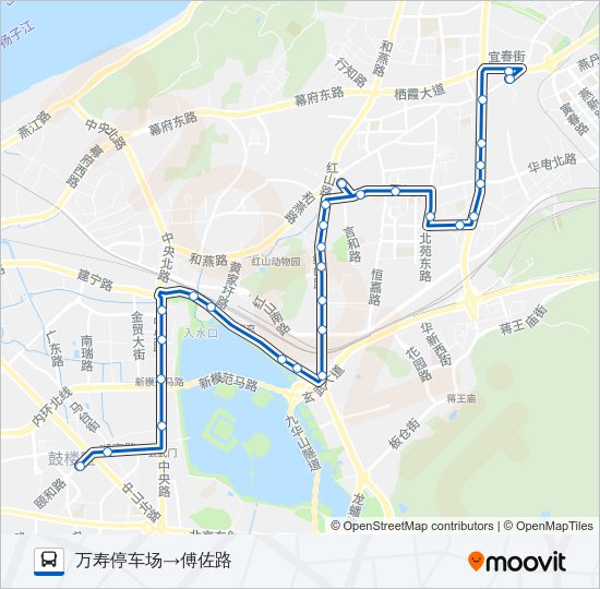 公交22路的线路图