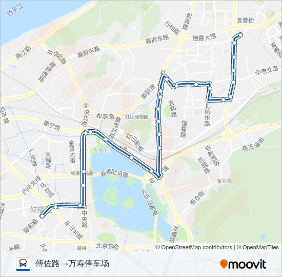 公交22路的线路图