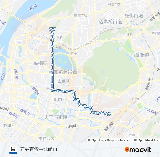 公交25路的线路图