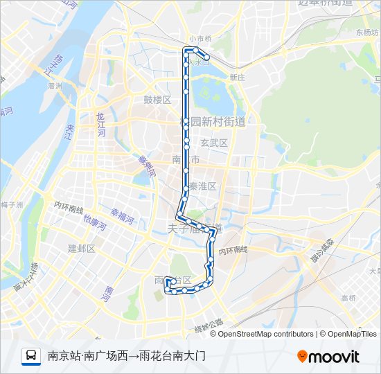 公交33路的线路图