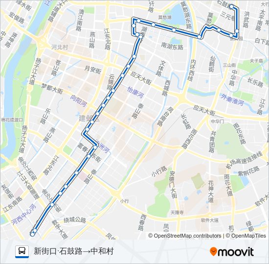 公交41路的线路图