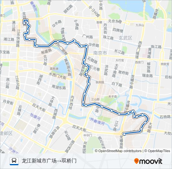 公交43路的线路图