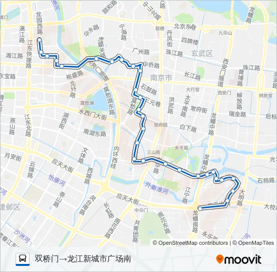 43路 Bus Line Map