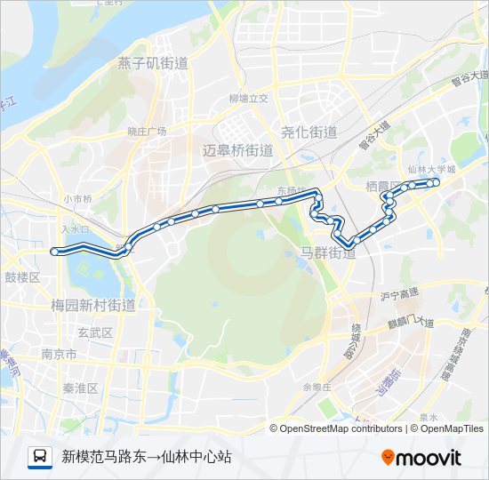 公交50路的线路图