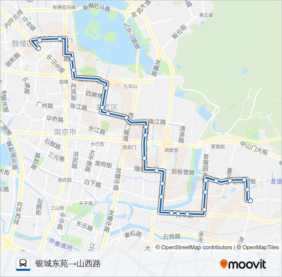 公交52路的线路图