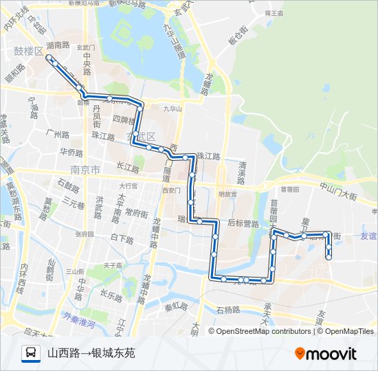 公交52路的线路图