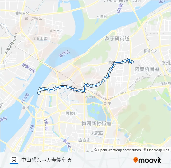 54路 Bus Line Map