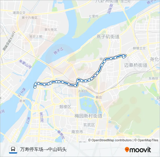 54路 Bus Line Map