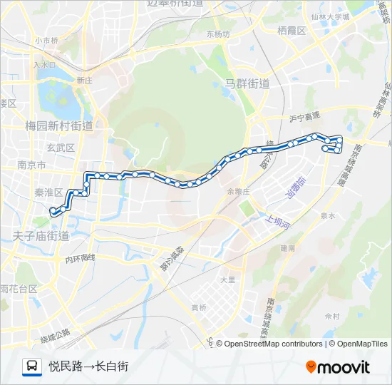 55路 Bus Line Map