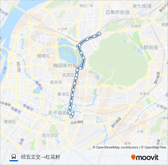 公交58路的线路图