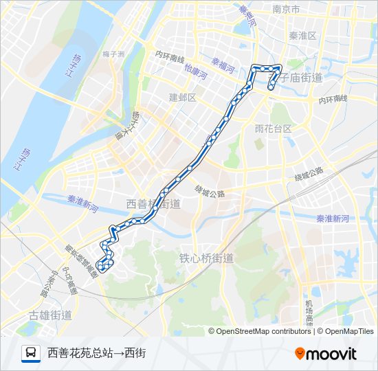 公交62路的线路图
