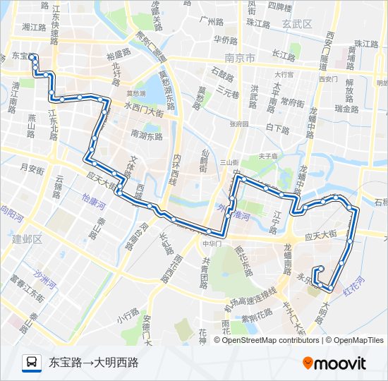 公交63路的线路图