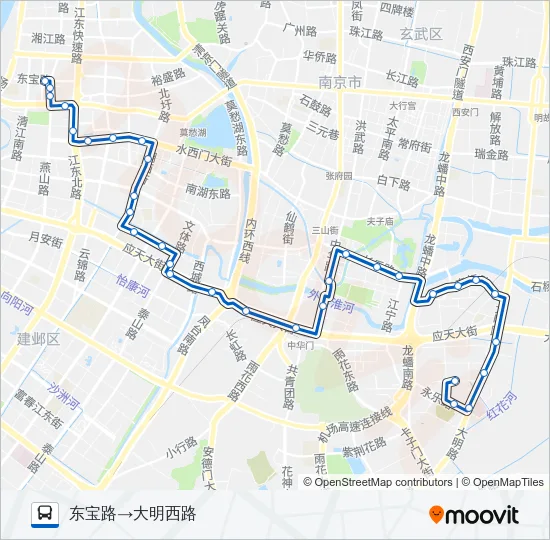 63路 Bus Line Map